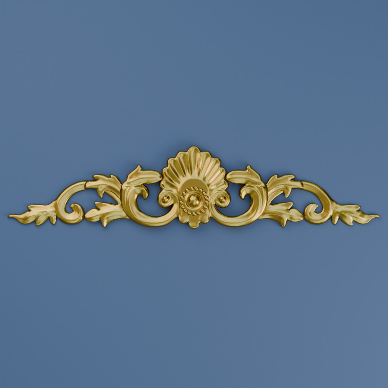 Cartouche 02 Decor molding 3D 모델 .c4d .max .obj .3ds .fbx .stl .blend 
