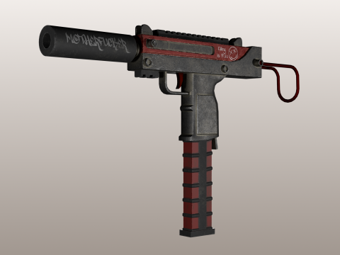 Автоматический пистолет 3D Модель