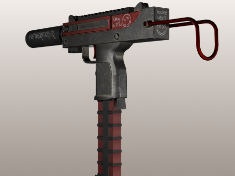 Automatisch pistool 3D Model