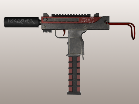 Automatisch pistool 3D Model