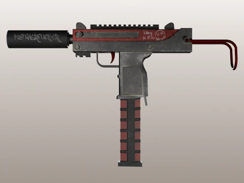 Automatic pistol 3D Model