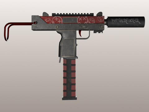 Automatisch pistool 3D Model