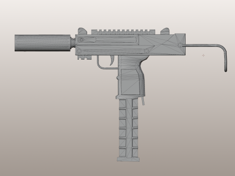 Automatisch pistool 3D Model