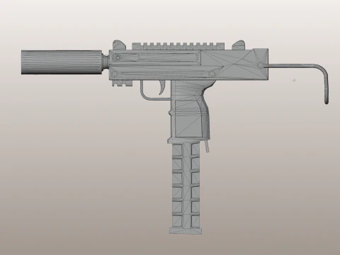 Automatic pistol 3D Model