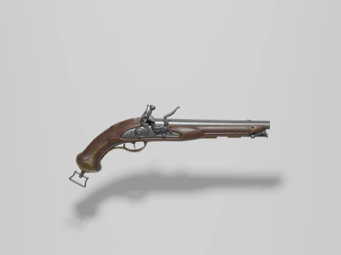Pistolet Modèle 3D