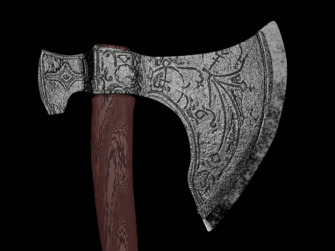 Viking axe Model 3D