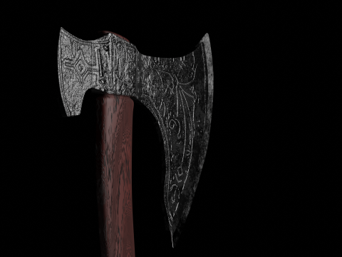Viking axe Model 3D