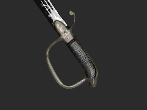 Cossack sword 3D मॉडल