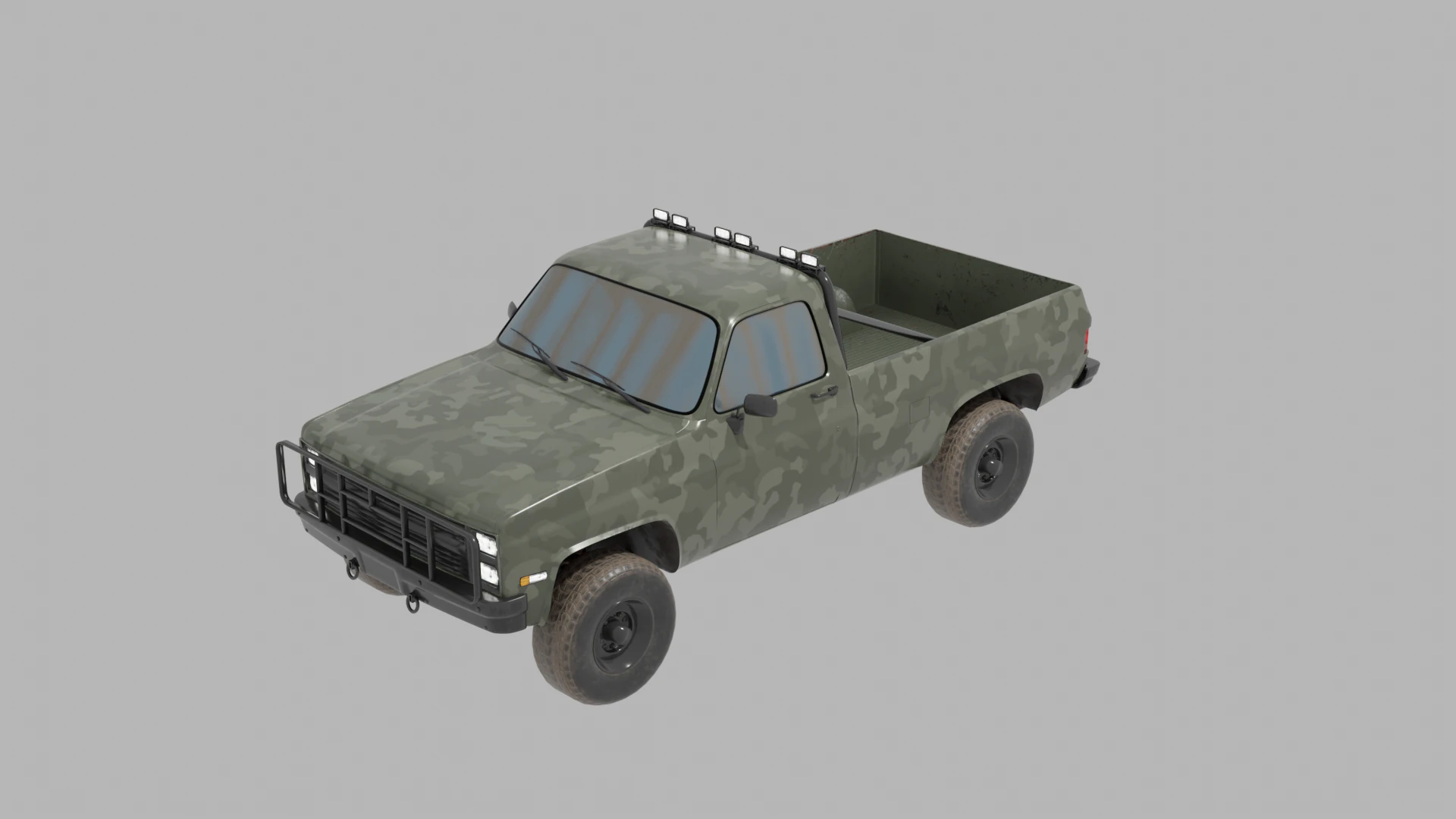 Pickup 3D Model .c4d .max .obj .3ds .fbx .stl .blend