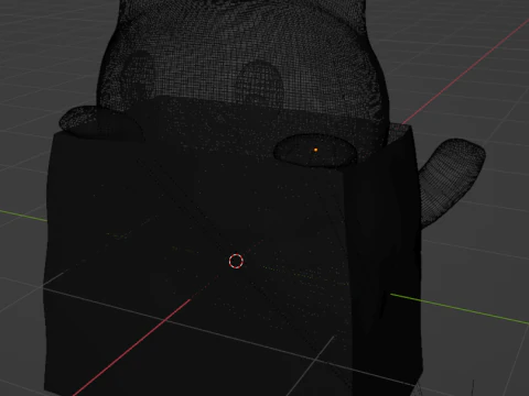 Cat in the paper bag 3D Model