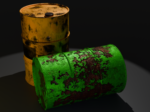 Radioactive barrel 3D Model