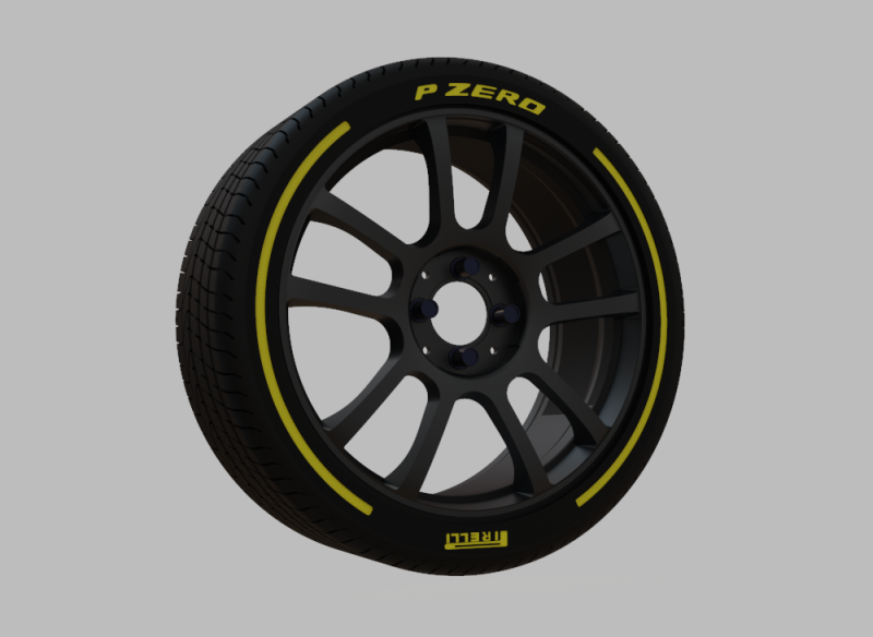 Miniature Konig Heliogram Rim - Tire Rim - 4x 3D Baskı Modeli .c4d .max .obj .3ds .fbx .stl .blend 