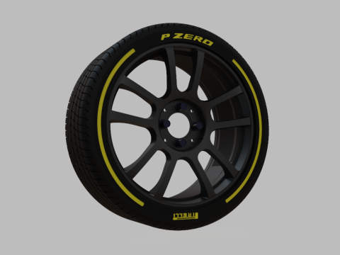 Miniature Konig Heliogram Rim - Tire Rim - 4x 3D Print Model