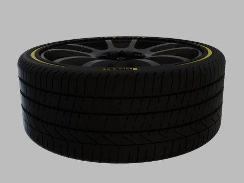 Miniature Konig Heliogram Rim - Tire Rim - 4x 3D Print Model