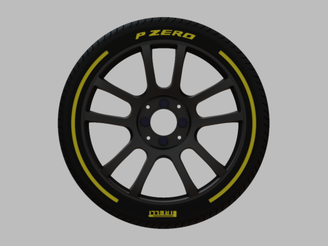 Miniature Konig Heliogram Rim - Tire Rim - 4x 3D Baskı Modeli