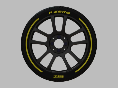 Miniature Konig Heliogram Rim - Tire Rim - 4x 3D Print Model