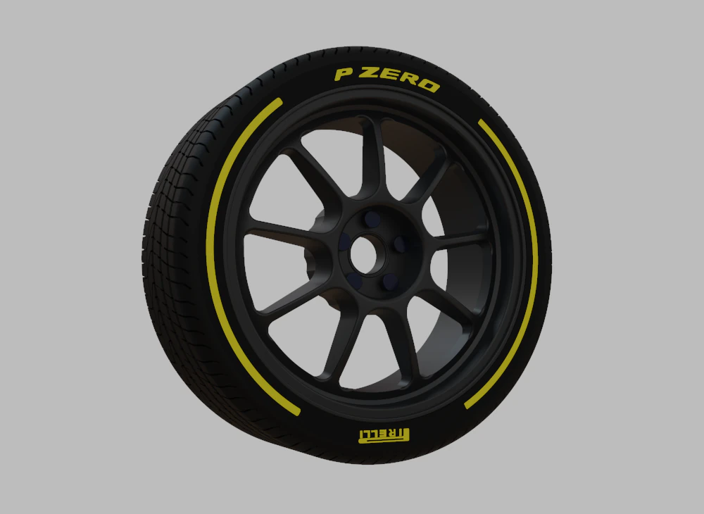 Miniature Konig Neoform Rim - Tire Rim 3D Print Model .c4d .max .obj .3ds .fbx .stl .blend 