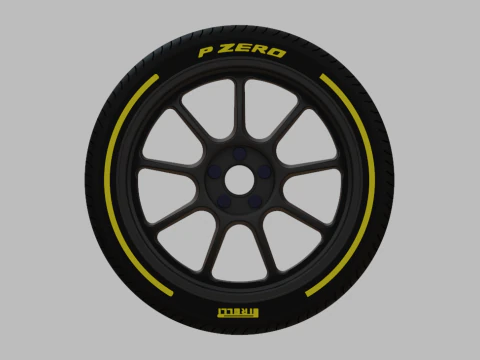 Miniature Konig Neoform Rim - Tire Rim 3D Print Model