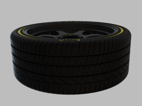 Miniature Konig Hexaform Rim Tire - 3D Print - No Textures Model Cetak 3D