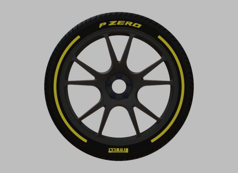 Miniature Konig Freeform Rim Tire - 3D Print - No Textures 3Dプリントモデル .c4d .max .obj .3ds .fbx .stl .blend 