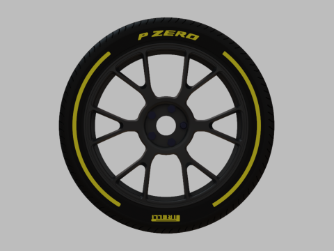 Miniature Konig Ampliform Rim Tire - 3D Print - No Textures 3D-printmodel