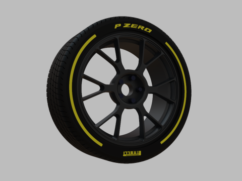 Miniature Konig Ampliform Rim Tire - 3D Print - No Textures 3D-printmodel