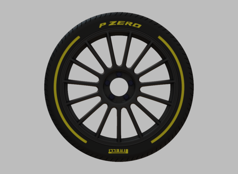 Miniature Konig - Rennform Rim Tire 3D Baskı Modeli .c4d .max .obj .3ds .fbx .stl .blend 