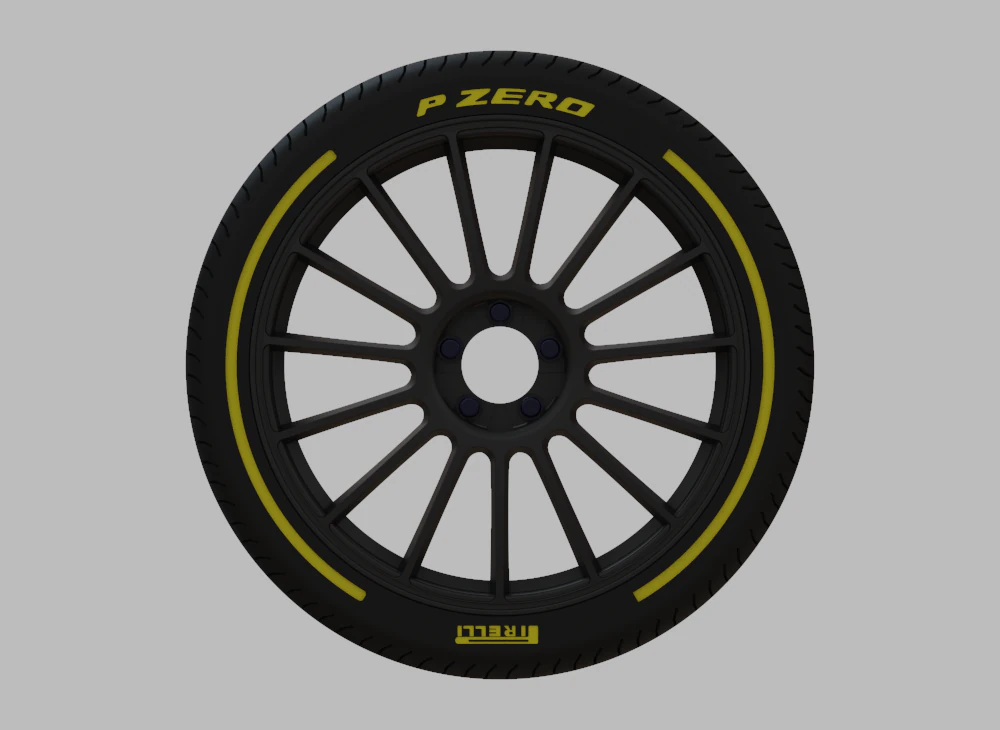 Miniature Konig - Rennform Rim Tire 3D Print Model .c4d .max .obj .3ds .fbx .stl .blend 