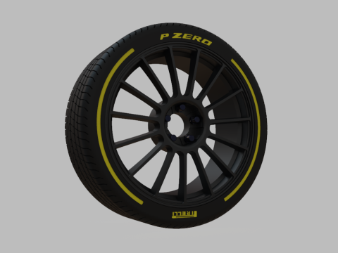 Miniature Konig - Rennform Rim Tire 3D Baskı Modeli