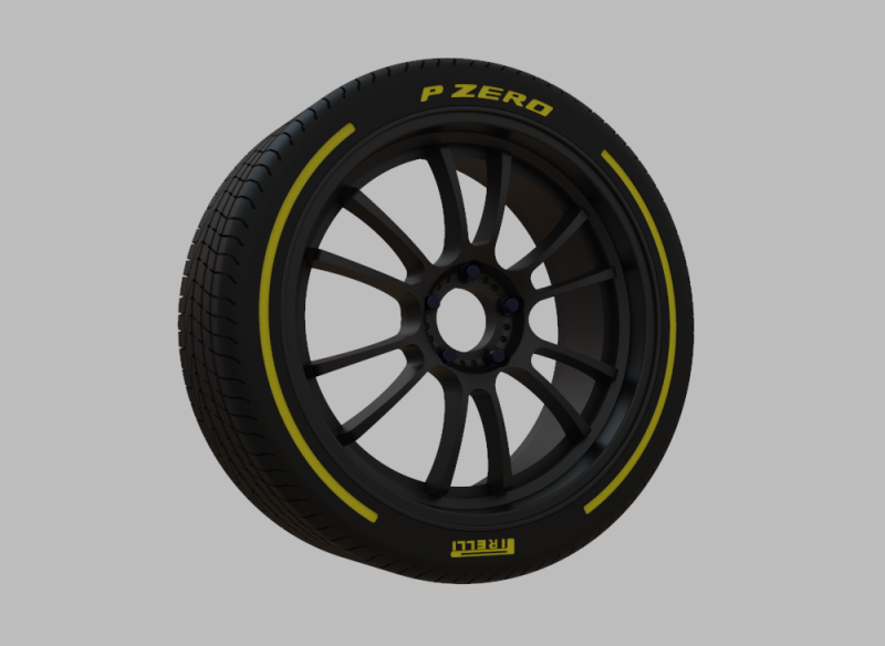 Miniature Konig - Hypergram Rim Tire - 3D Print - No Textures Modelo de impresión 3D .c4d .max .obj .3ds .fbx .stl .blend 