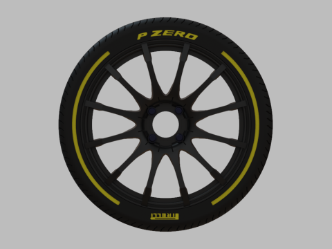 Miniature Konig - Dial-in Rim Tire - 3D Print - No Textures 3D Print Model