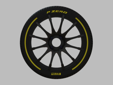 Miniature Konig - Dial-in Rim Tire - 3D Print - No Textures 3D Print Model