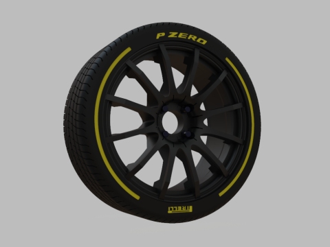 Miniature Konig - Dial-in Rim Tire - 3D Print - No Textures Modèles 3D en vedette
