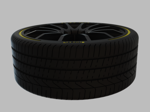 Miniature Konig - Dial-in Rim Tire - 3D Print - No Textures Modèles 3D en vedette