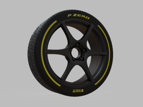 Miniature Konig Tandem Rim Tire - 3D Print - No Textures 3D Print Model