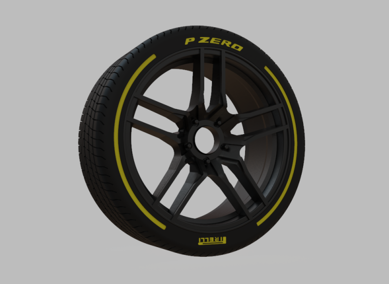 Miniature Konig - Intention Rim Tire - 3D Print - No Textures 3D Print Model .c4d .max .obj .3ds .fbx .stl .blend 