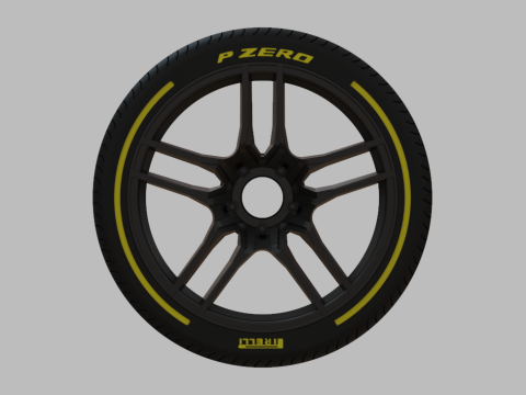 Miniature Konig - Intention Rim Tire - 3D Print - No Textures 3D Print Model