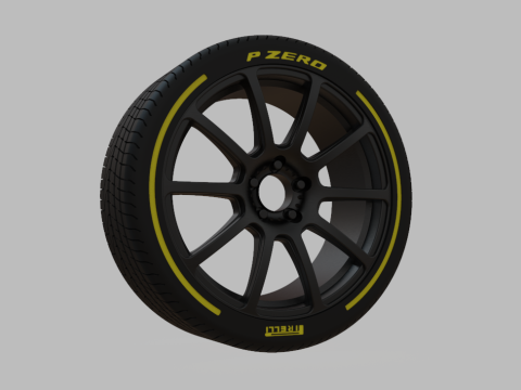 Miniature Konig - Runlite Rim Tire - 3D Print - No Textures Modello di stampa 3D