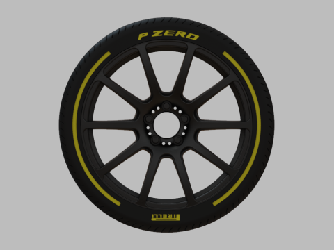 Miniature Konig - Runlite Rim Tire - 3D Print - No Textures 3D 打印模型