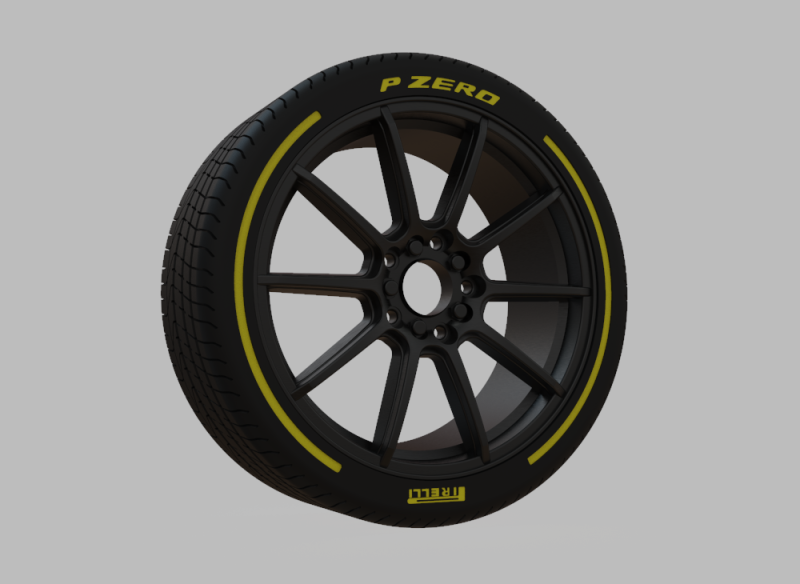 Miniature Konig - Control Rim Tire - 3D Print - No Textures 3D प्रिंट मॉडल .c4d .max .obj .3ds .fbx .stl .blend 