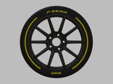Miniature Konig - Control Rim Tire - 3D Print - No Textures 3D Print Model