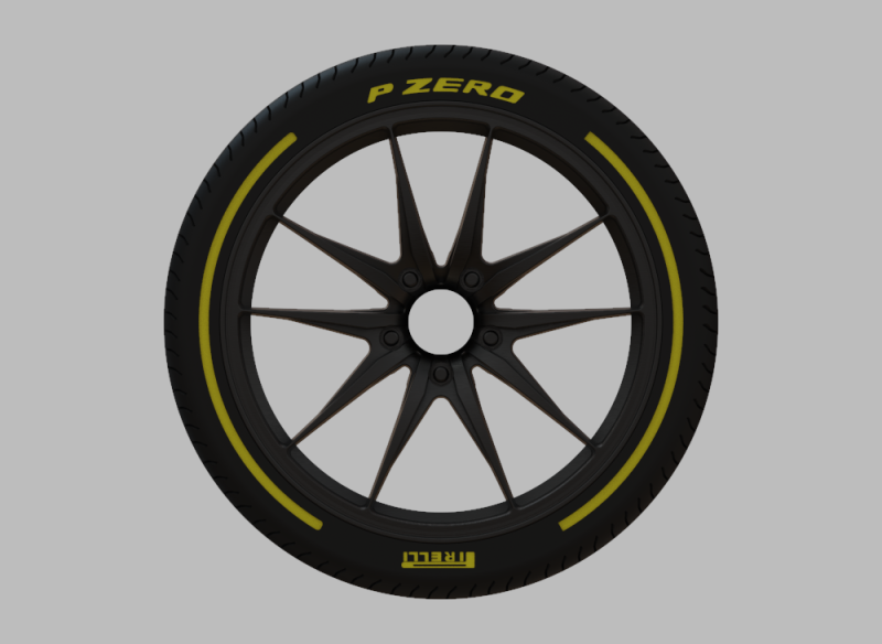 Miniature Konig Oversteer Rim Tire - 3D Print - No Textures 3D प्रिंट मॉडल .c4d .max .obj .3ds .fbx .stl .blend 