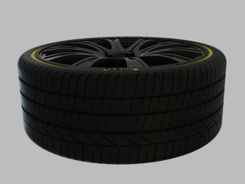 Miniature Konig Crown Rim Tire - 3D Print - No Textures 3D Print Model