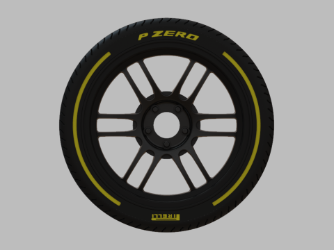 Miniature Enkei RPF1RS Rim Tire - 3D Print - No Textures Model Cetak 3D