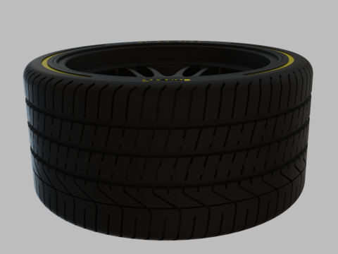 Miniature Enkei RPF1RS Rim Tire - 3D Print - No Textures Model Cetak 3D