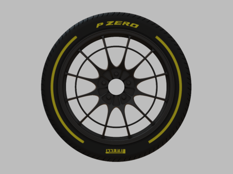 Miniature Enkei NT03M Rim Tire - 3D Print - No Textures Model Cetak 3D