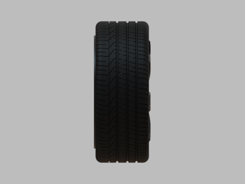 Miniature Enkei PF07 Rim Tire - 3D Print - No Textures 3D Print Model