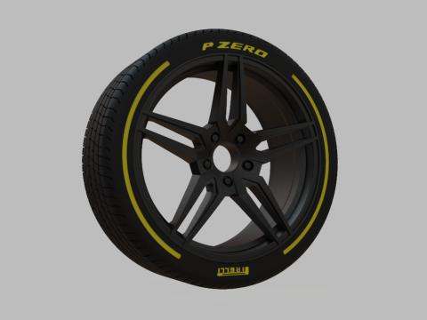 Miniature Enkei Victory Rim Tire - 3D Print - No Textures 3D Print Model