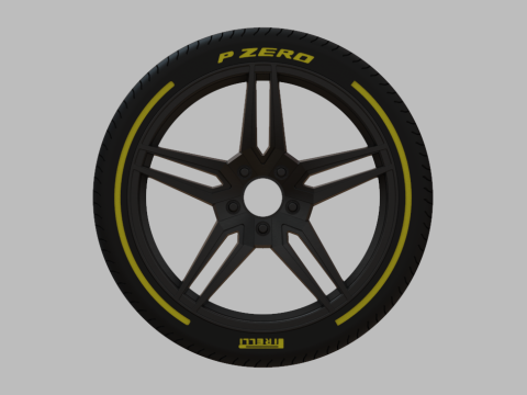 Miniature Enkei Victory Rim Tire - 3D Print - No Textures 3D-printmodel