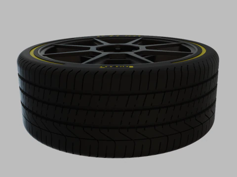 Miniature Enkei Storm Rim Tire - 3D Print - No Textures 3D Print Model